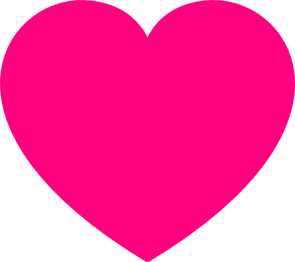 Vibrant Pink Heart Shape PNG image