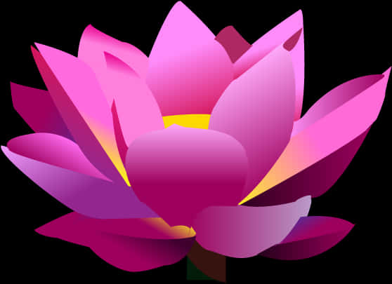 Vibrant Pink Lotus Graphic PNG image