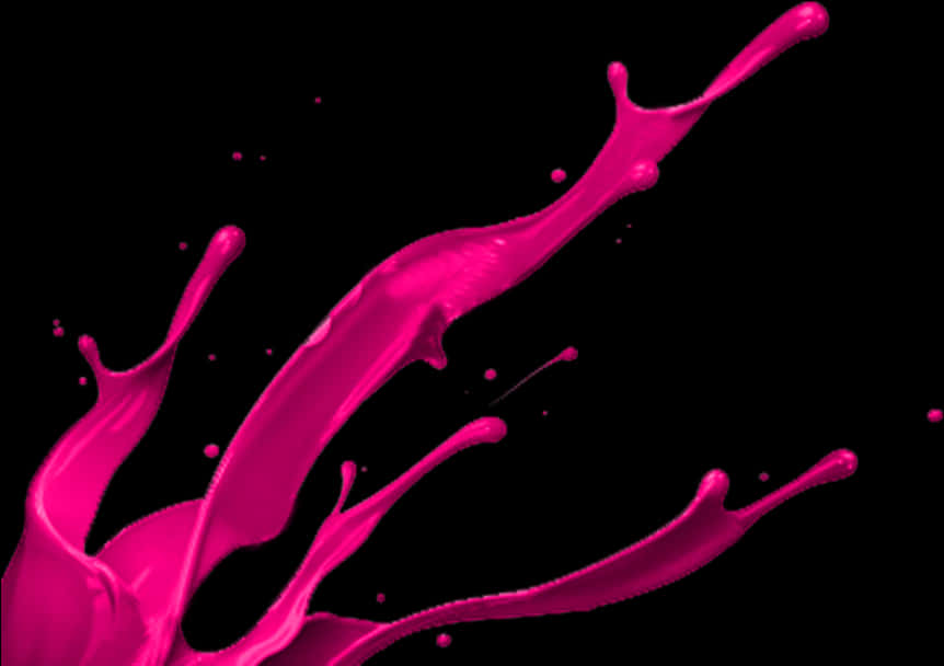 Vibrant_ Pink_ Paint_ Splash PNG image