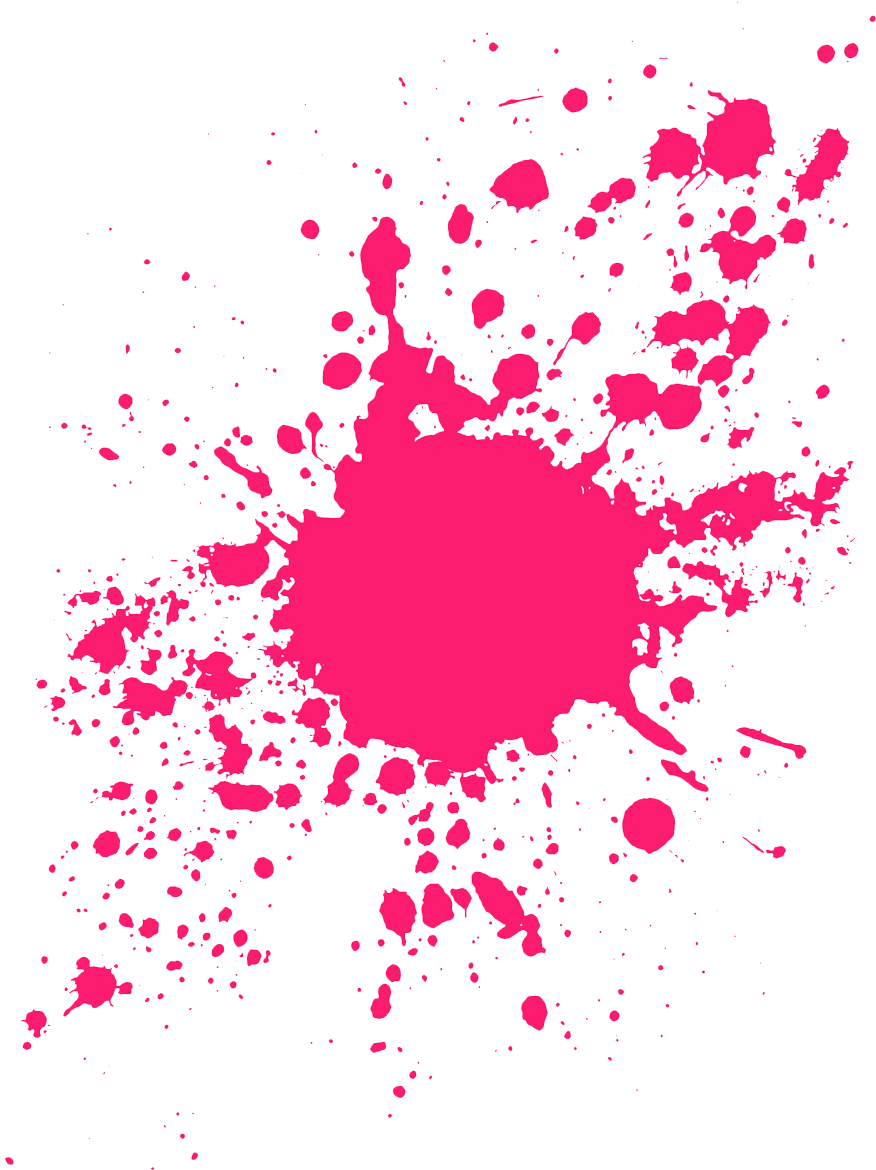 Vibrant Pink Paint Splashon Gray PNG image