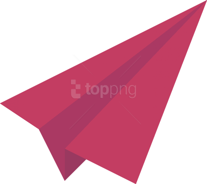 Vibrant Pink Paper Plane PNG image