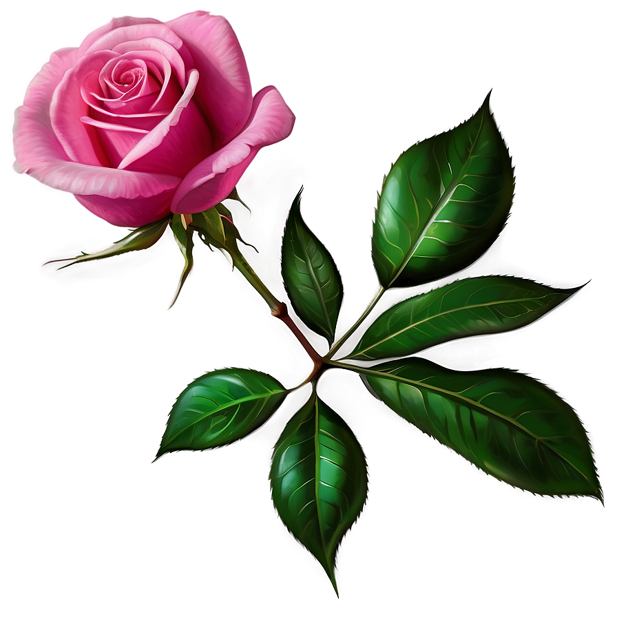 Vibrant Pink Rose Png Shl76 PNG image