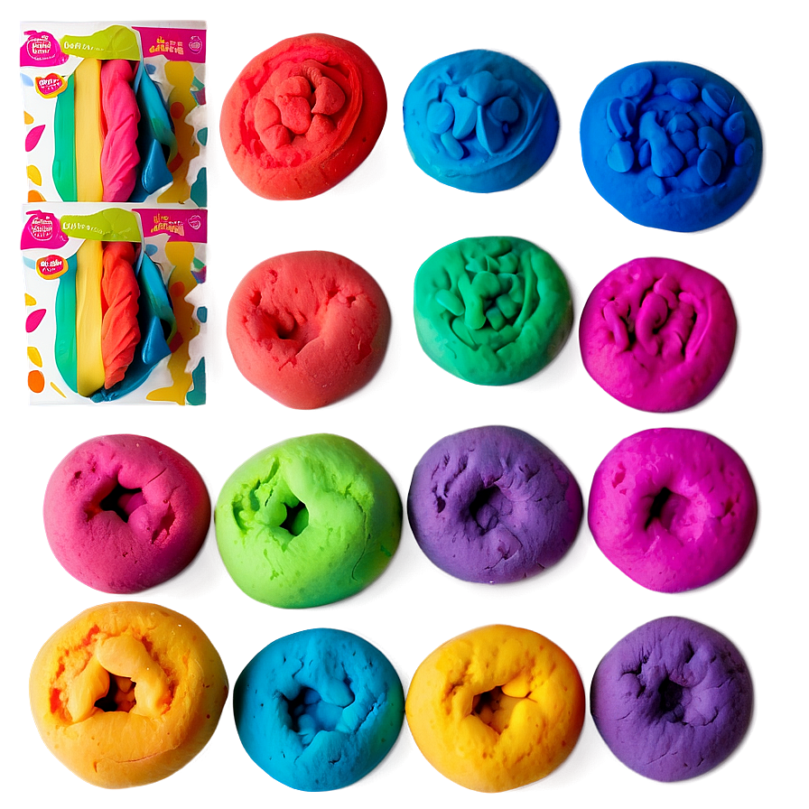 Vibrant Playdough Colors Png Xjv PNG image