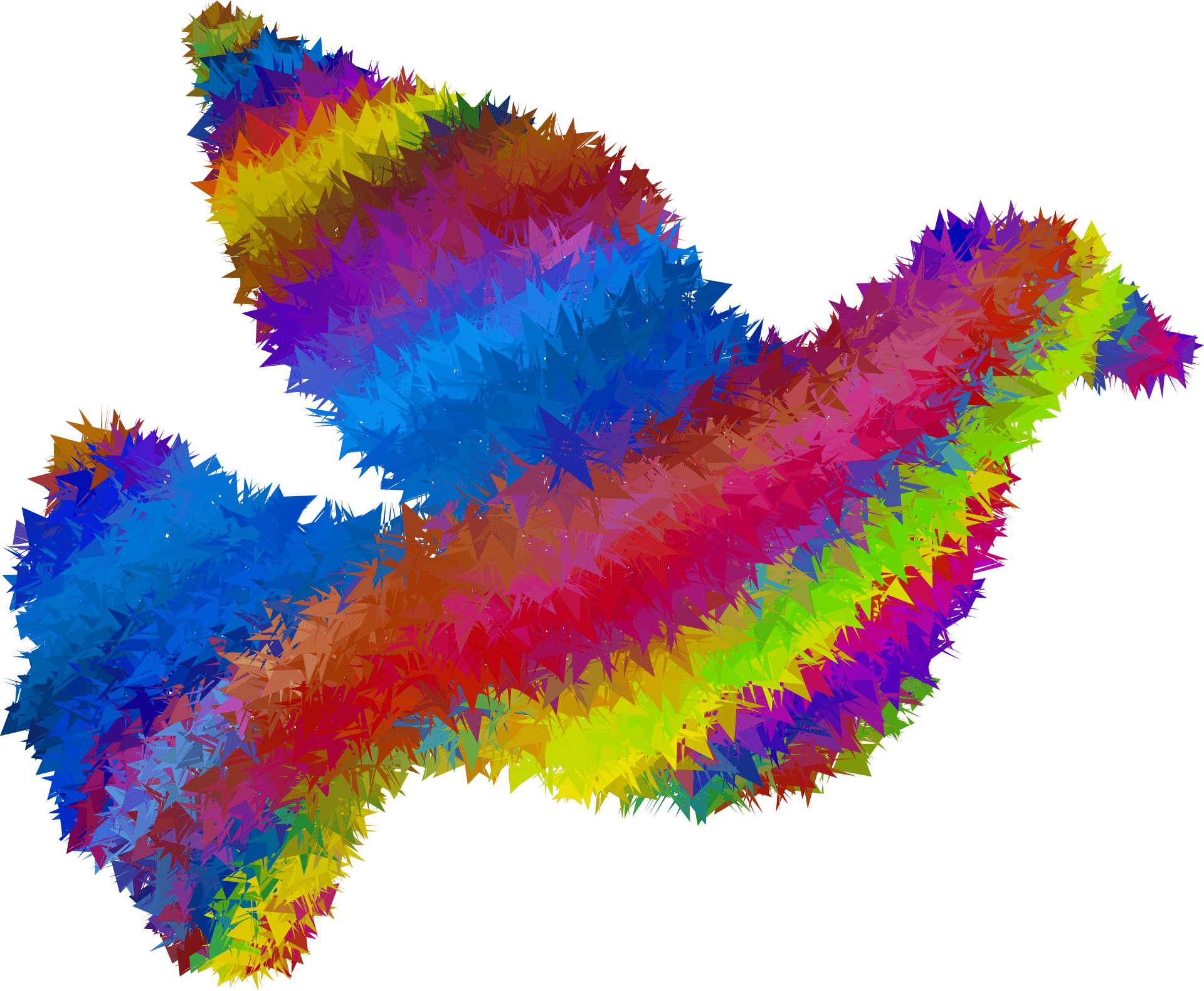 Vibrant Psychedelic Butterfly PNG image