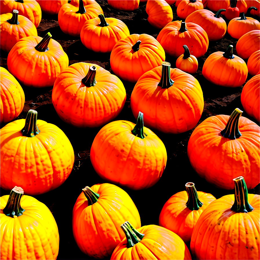 Vibrant Pumpkin Patch Day Png 06122024 PNG image