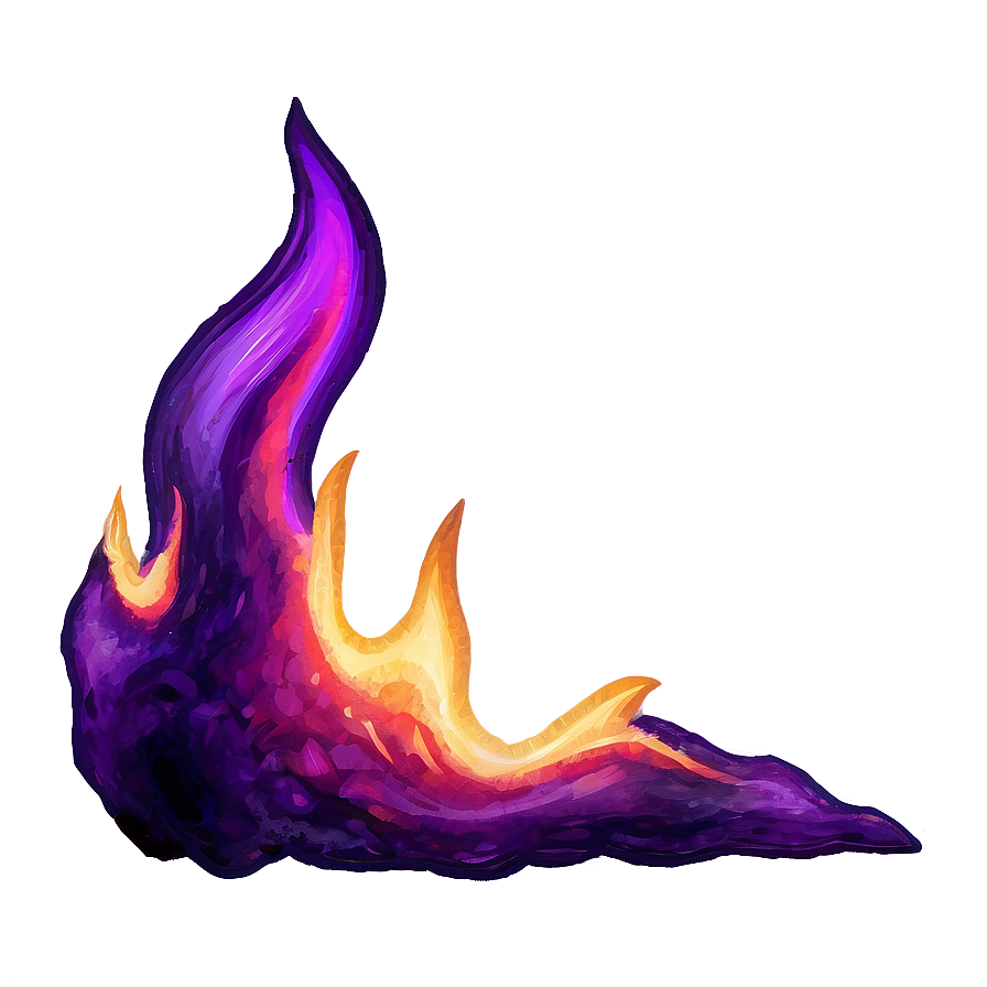 Vibrant Purple Fire Png 06252024 PNG image