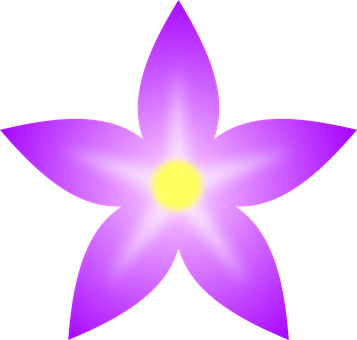 Vibrant Purple Flower Graphic PNG image