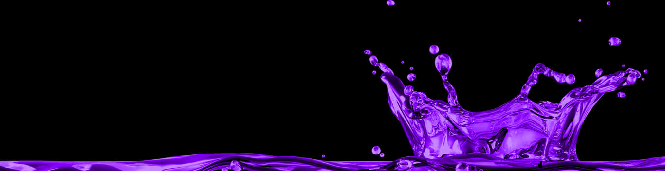 Vibrant Purple Liquid Splash PNG image