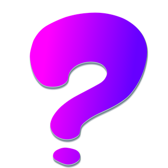 Vibrant Purple Question Mark PNG image