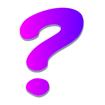 Vibrant Purple Question Mark PNG image