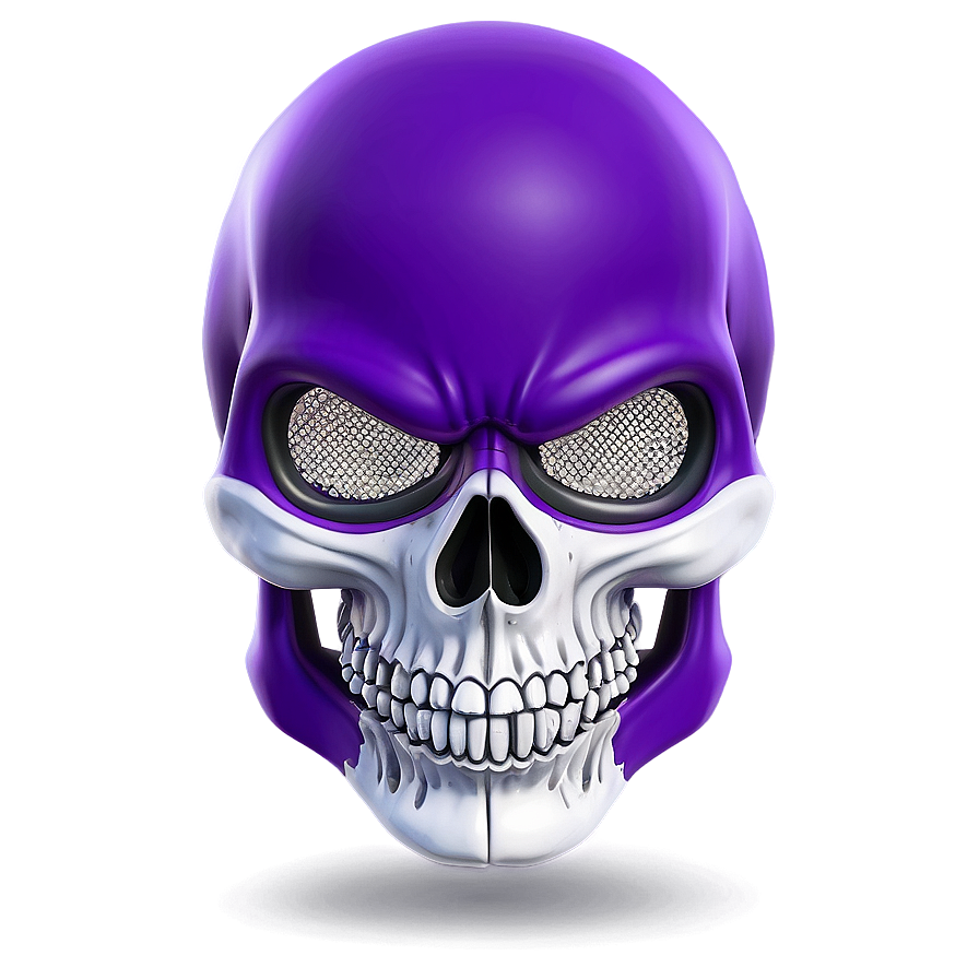 Vibrant Purple Skull Trooper Illustration Png 06202024 PNG image