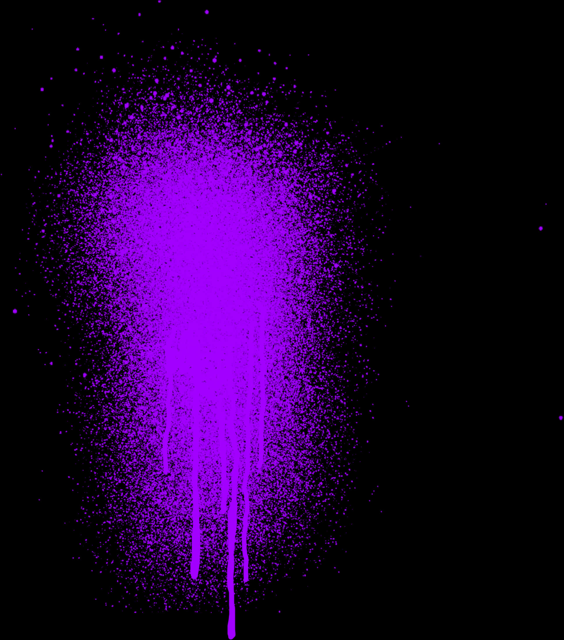Vibrant Purple Spray Paint Drip PNG image