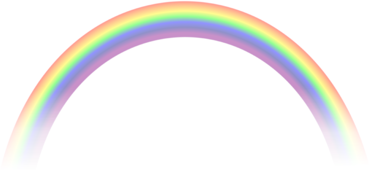 Vibrant Rainbow Arc PNG image