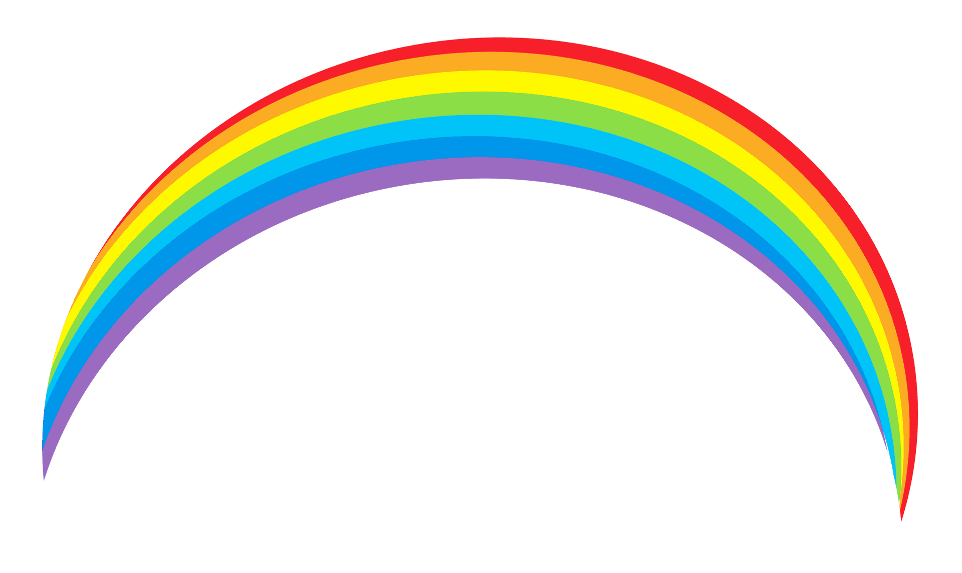 Vibrant Rainbow Arc PNG image