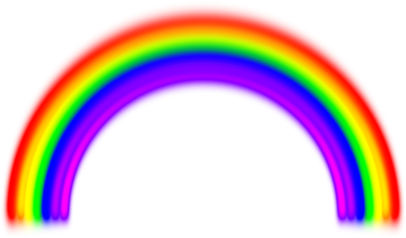 Vibrant Rainbow Arcoiris PNG image