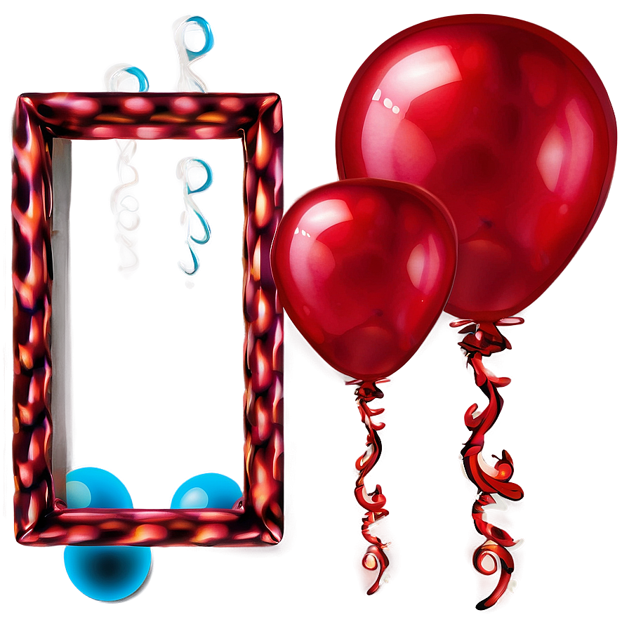 Vibrant Red Balloons Png Icv PNG image