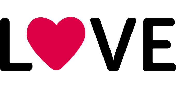 Vibrant Red Heart Black Background PNG image