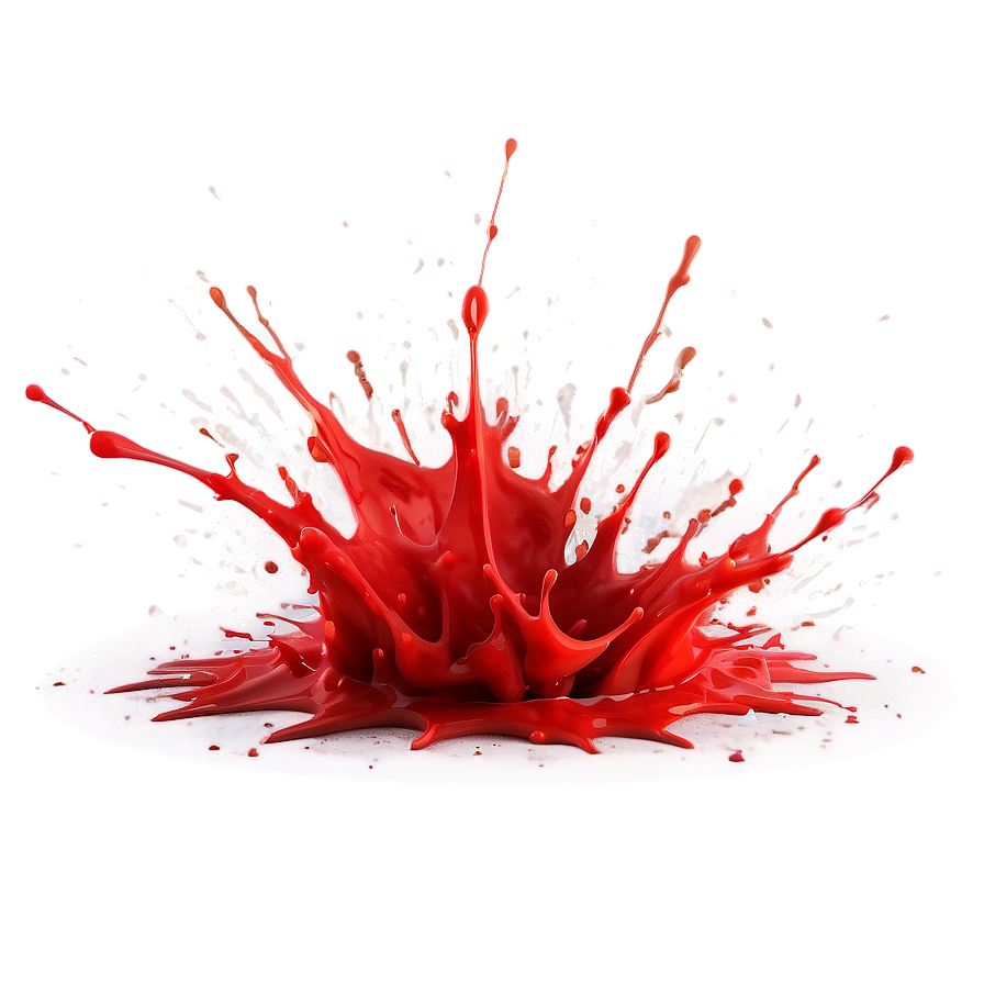 Vibrant Red Splash Design Png Wyu13 PNG image