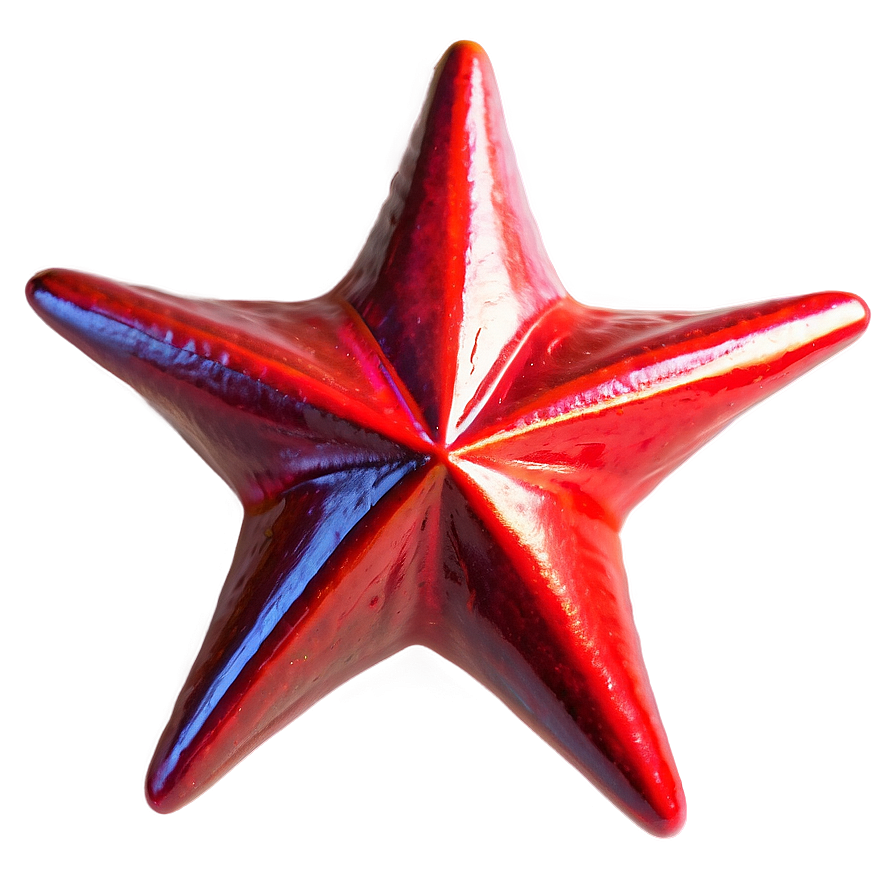 Vibrant Red Star Png 05232024 PNG image