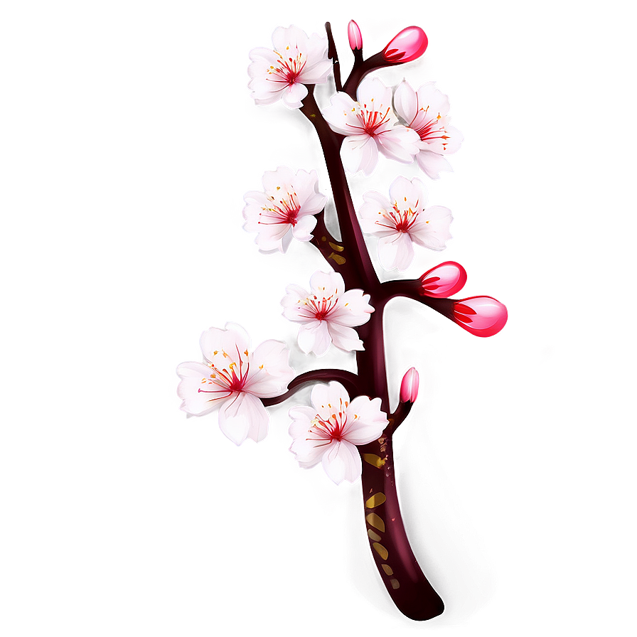 Vibrant Sakura Blossom Png Frf PNG image