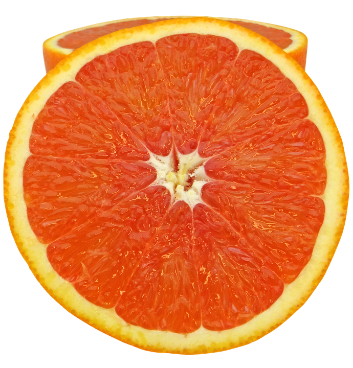 Vibrant Sliced Orange Fruit PNG image