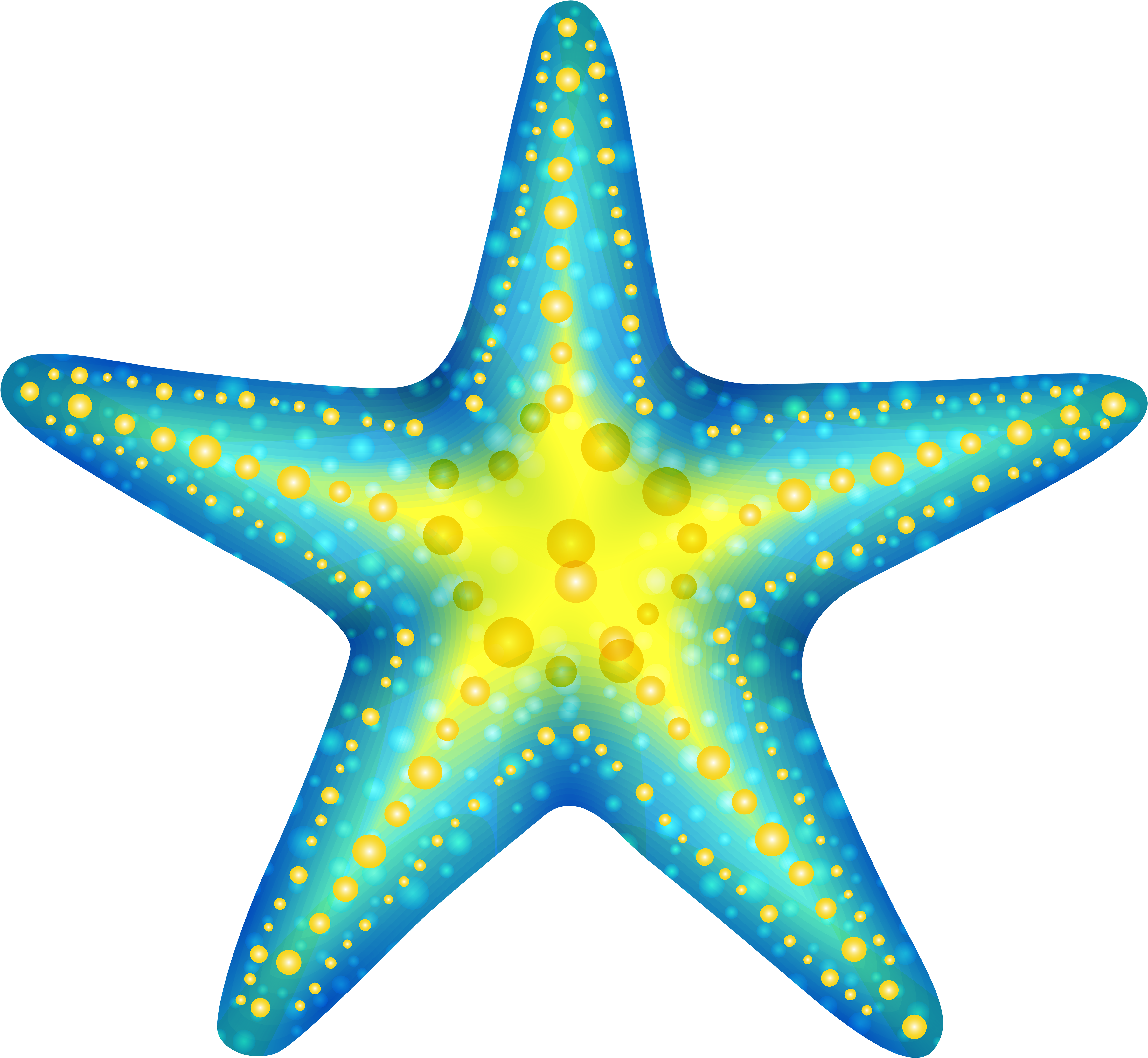 Vibrant Starfish Clipart PNG image