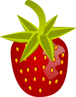 Vibrant Strawberry Graphic PNG image