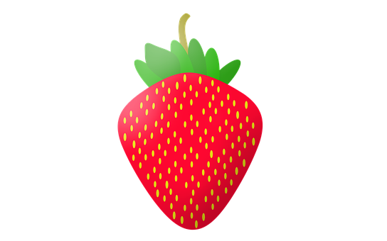 Vibrant Strawberry Illustration PNG image