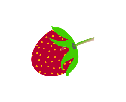 Vibrant Strawberry Illustration PNG image