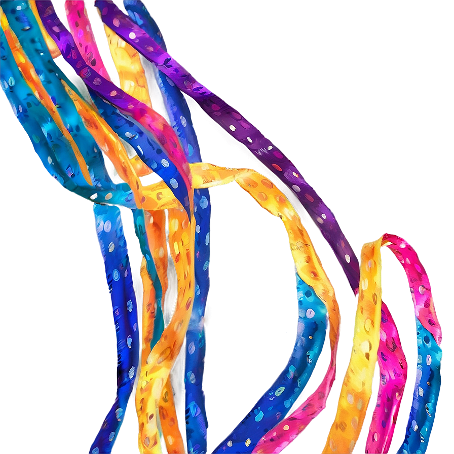 Vibrant Streamers Png 05212024 PNG image