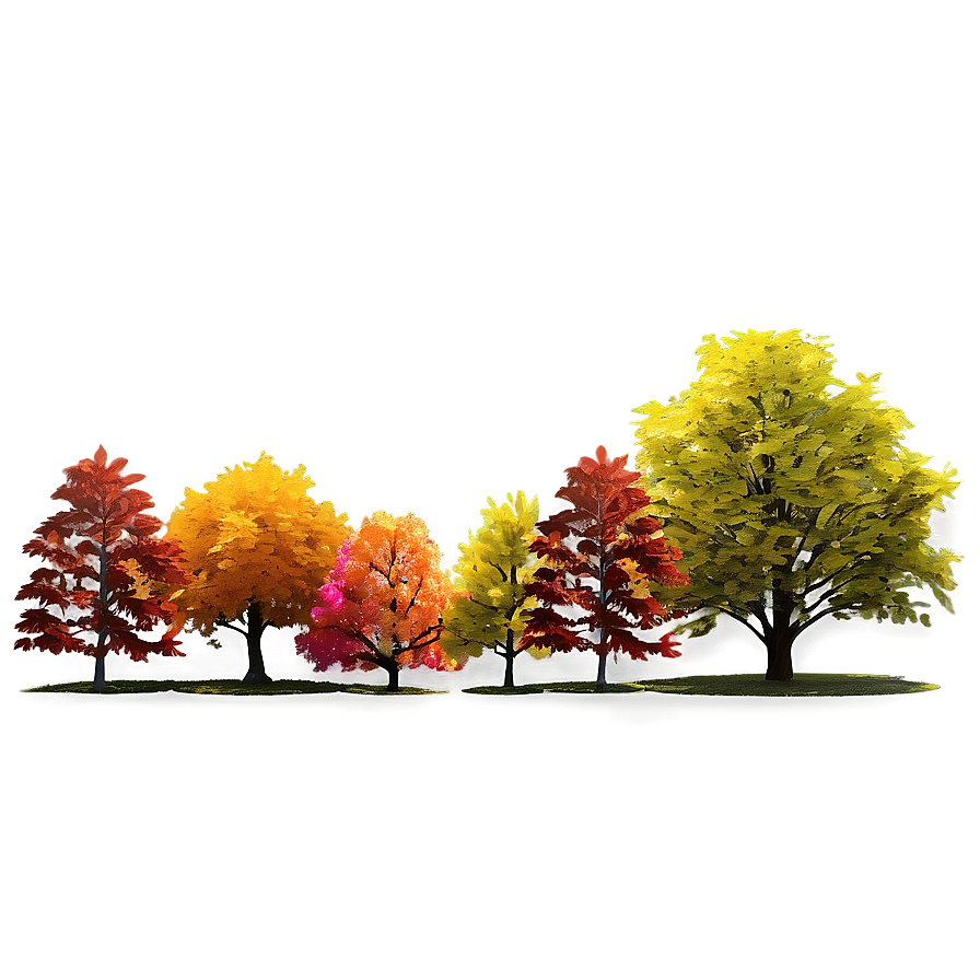 Vibrant Sunset Trees Png Aqs58 PNG image