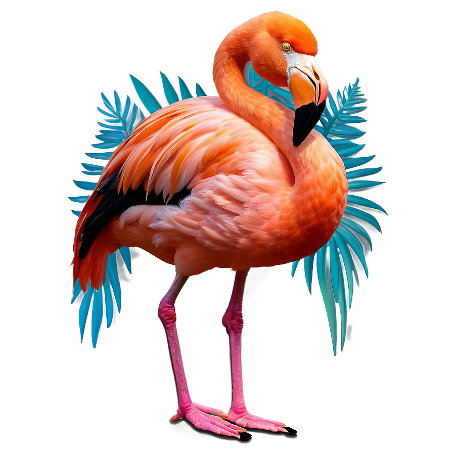 Vibrant Tropical Flamingo Design Png 54 PNG image