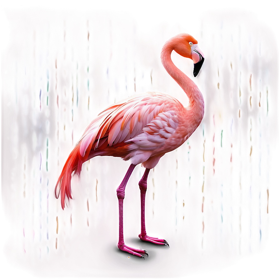 Vibrant Tropical Flamingo Design Png Pso PNG image