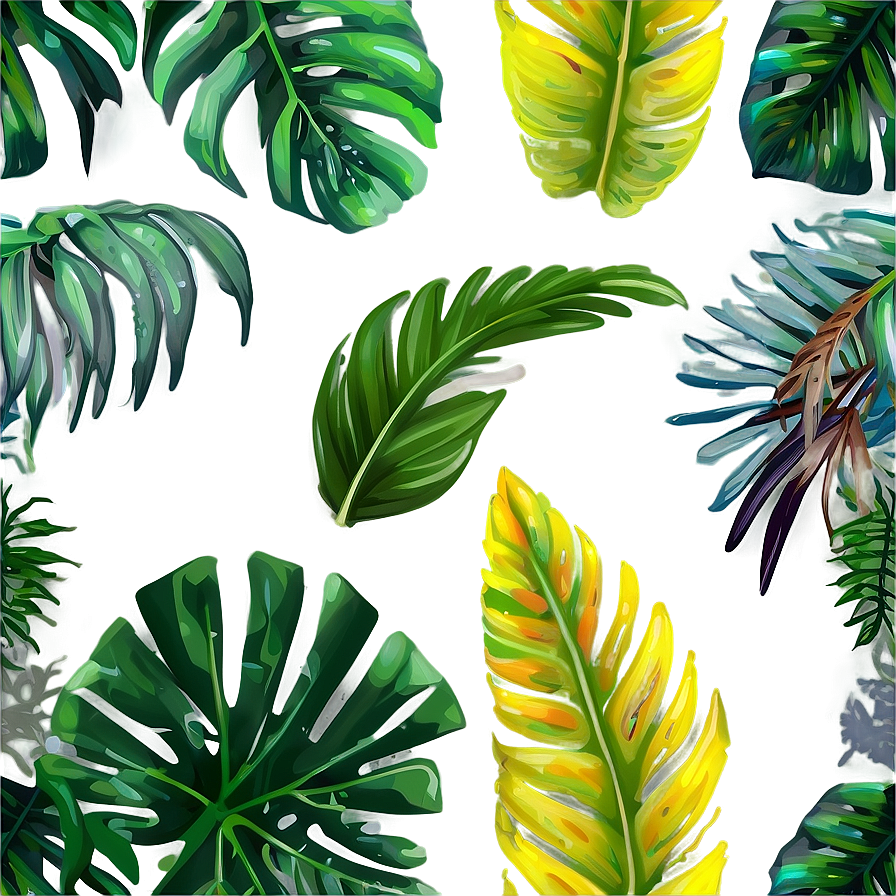 Vibrant Tropical Plants Png 94 PNG image