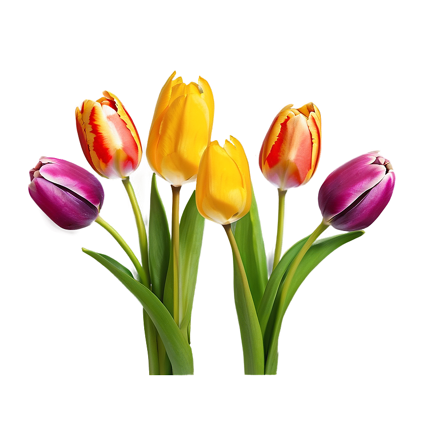 Vibrant Tulips Array Png Tso PNG image