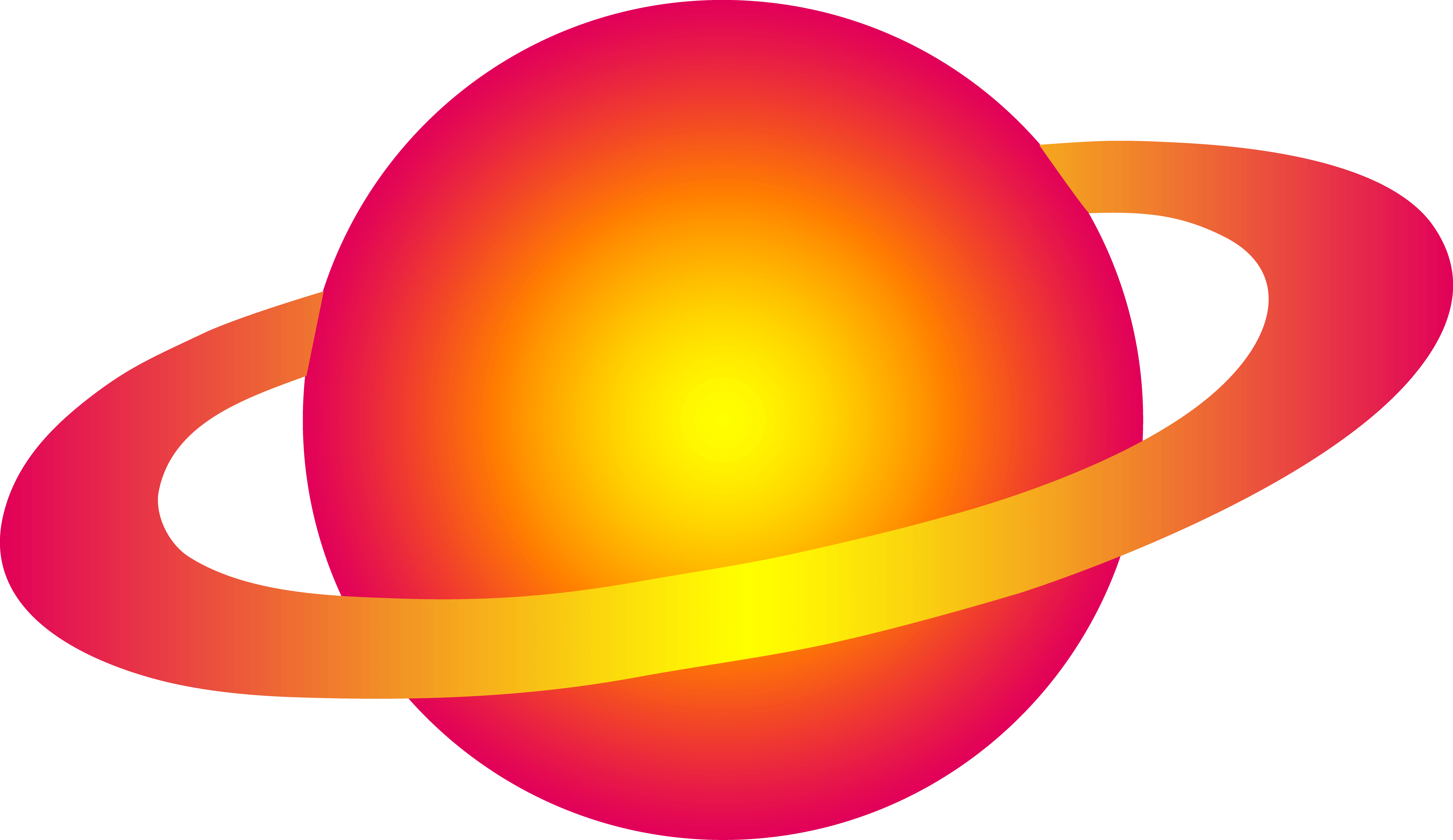 Vibrant Vector Saturn PNG image
