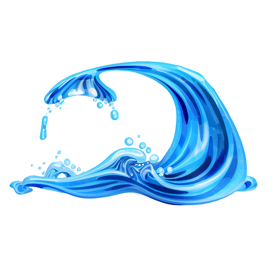 Vibrant Water Waves Png 06262024 PNG image