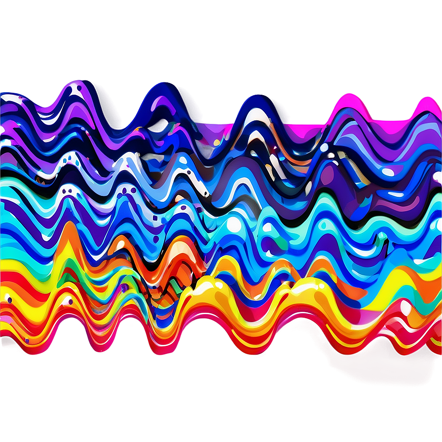 Vibrant Wave Pattern Png 06272024 PNG image