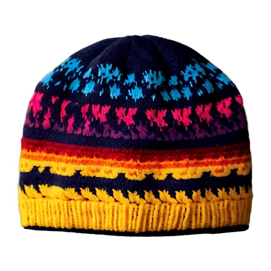 Vibrant Winter Beanie Png 06122024 PNG image