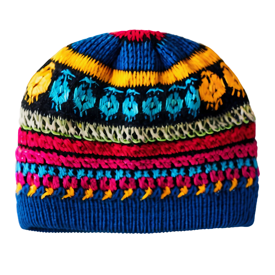 Vibrant Winter Beanie Png 06122024 PNG image