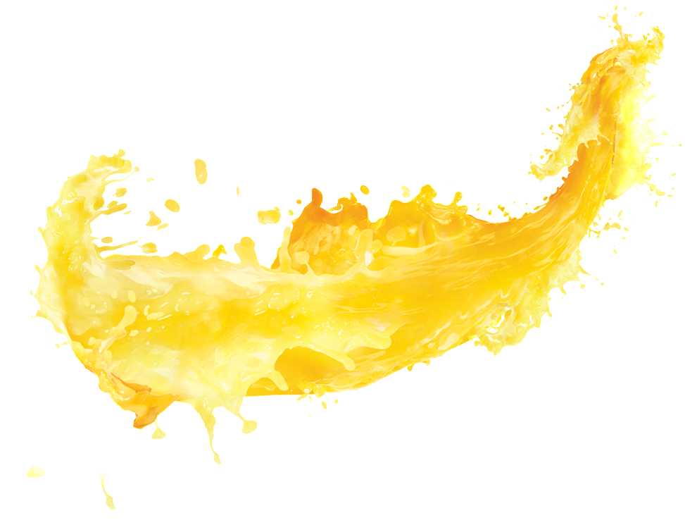 Vibrant Yellow Ink Splash PNG image