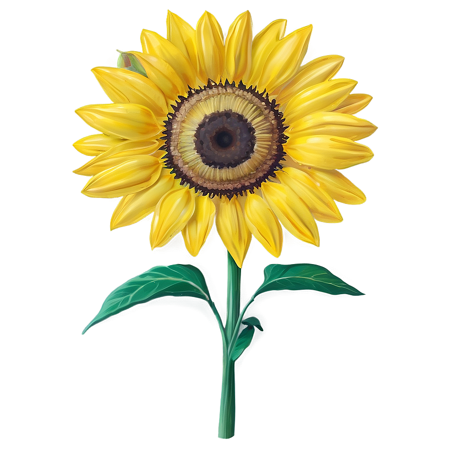 Vibrant Yellow Sunflower Png 93 PNG image