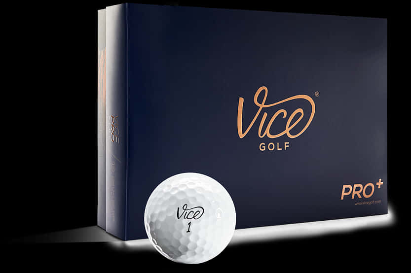 Vice Golf Pro Plus Ball Packaging PNG image