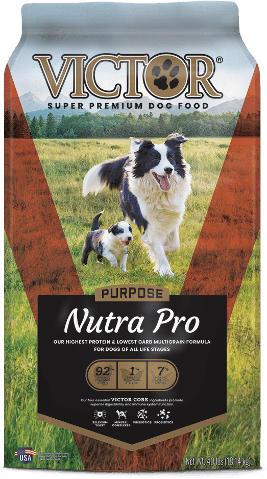 Victor Super Premium Dog Food Bag PNG image