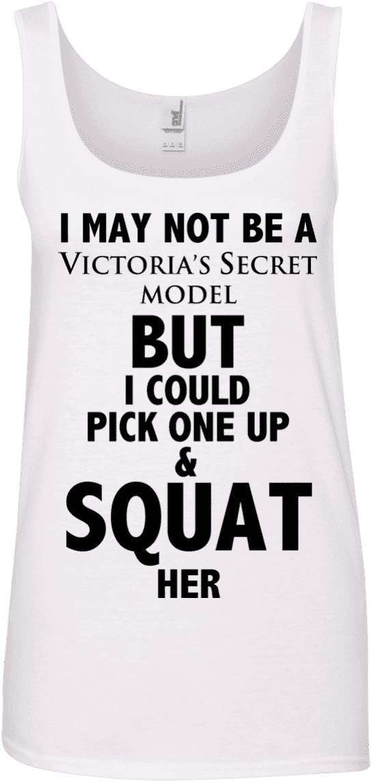 Victoria Secret Model Squat Tank Top PNG image