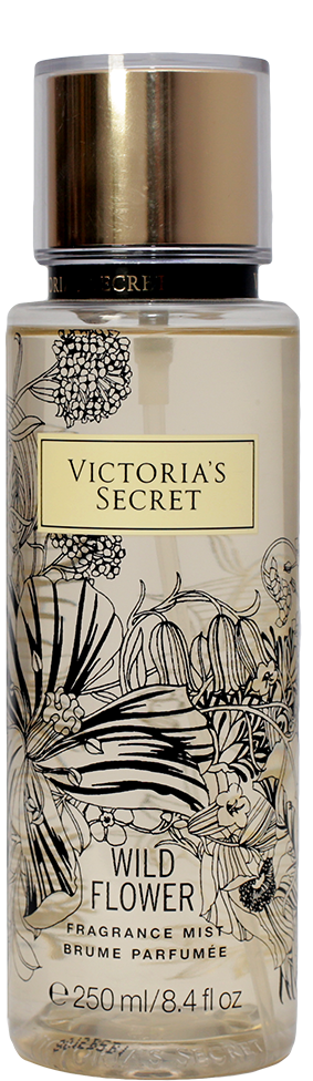 Victoria Secret Wild Flower Fragrance Mist Bottle PNG image