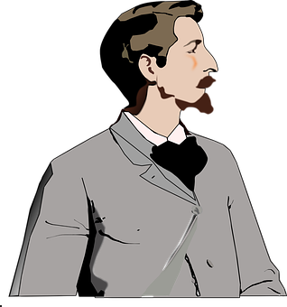 Victorian Gentleman Illustration PNG image