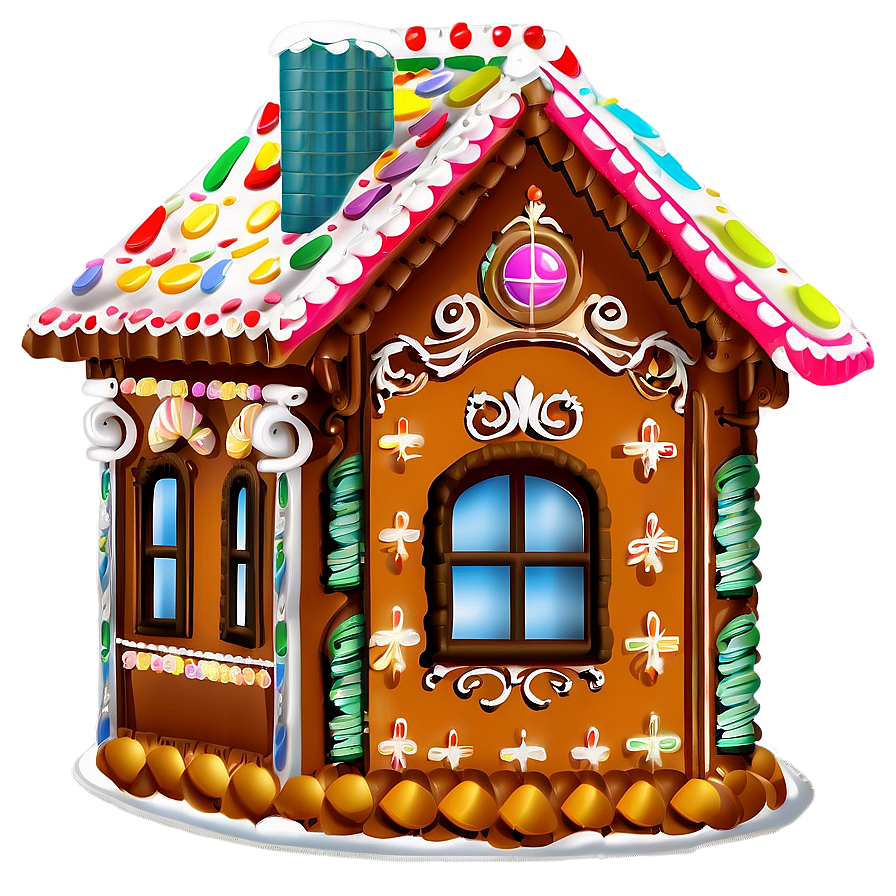 Victorian Gingerbread House Png 04292024 PNG image