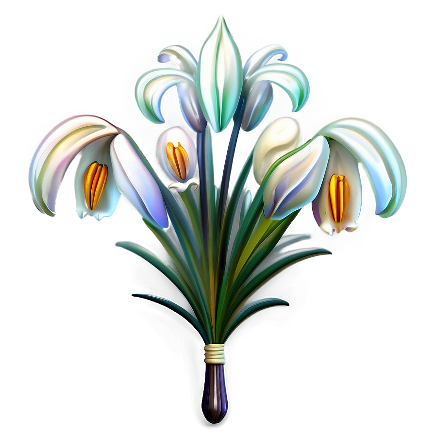 Victorian Lily Decoration Png Jyl35 PNG image