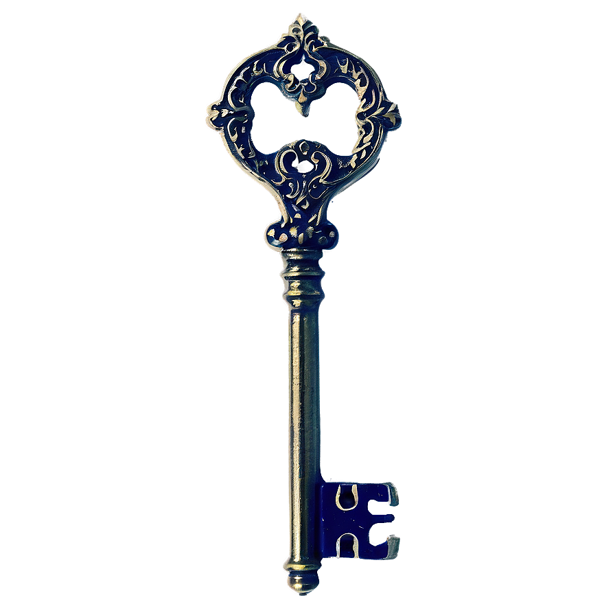 Victorian Skeleton Key Graphic Png 06212024 PNG image